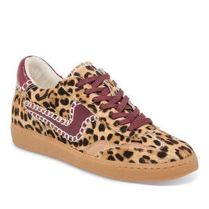 Dolce Vita Leopard and Maroon Sneakers